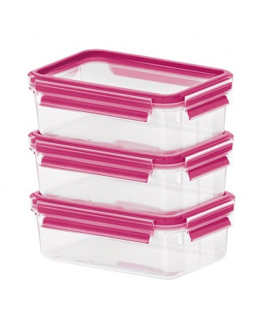 icecat_EMSA CLIP & CLOSE Rectangular Box 0.55 L Pink, Transparent 3 pc(s)