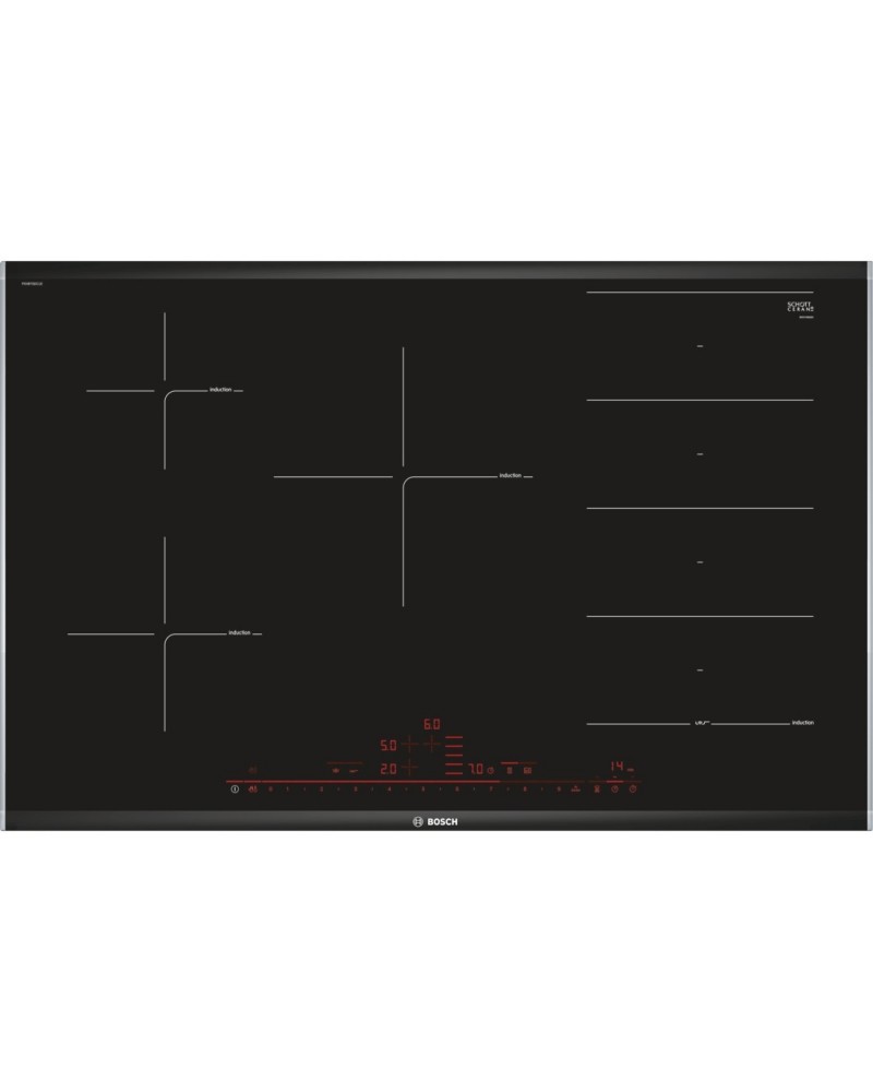 icecat_Bosch Serie 8 PXV875DC1E hob Black Built-in Zone induction hob 5 zone(s)