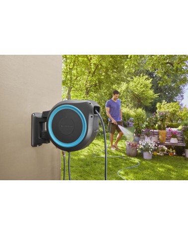 icecat_Gardena 18620-20 garden hose reel Wall-mounted reel Automatic Black