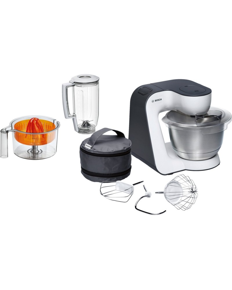 icecat_Bosch MUM5 Start Line universal Küchenmaschine 800 W 3,9 l Orange, Silber, Transparent, Weiß
