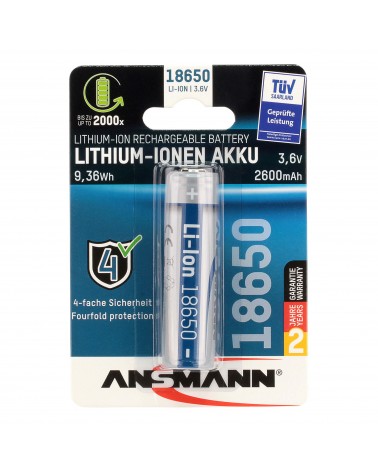 icecat_Ansmann Li-Ion Akku 18650 Batería recargable Ión de litio