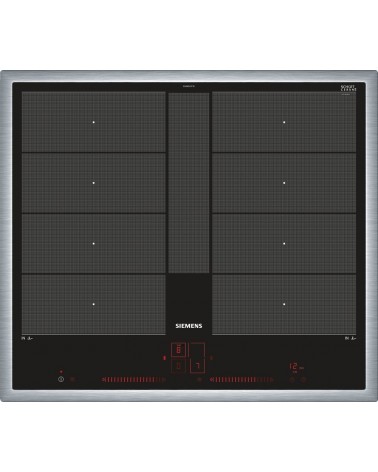 icecat_Siemens iQ700 Noir, Acier inoxydable Intégré (placement) Plaque avec zone à induction 4 zone(s)