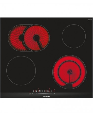 icecat_Siemens ET675FNP1E hobs Negro, Acero inoxidable Integrado Cerámico 4 zona(s)