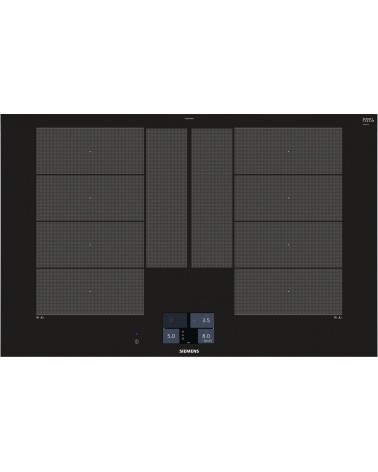 icecat_Siemens EX875KYW1E plaque Noir Intégré (placement) Plaque avec zone à induction 4 zone(s)