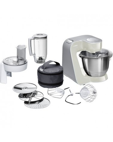 icecat_Bosch MUM58L20 food processor 1000 W 3.9 L Grey, Stainless steel, White