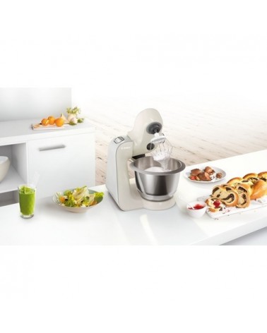 icecat_Bosch MUM58L20 robot de cuisine 1000 W 3,9 L Gris, Acier inoxydable, Blanc