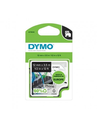 icecat_DYMO D1 - Durable Etichette - Nero su bianco - 12mm x 5.5m