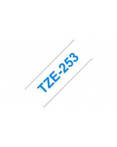 icecat_Brother TZe-253 páska pro tvorbu štítků Modrá na bílé