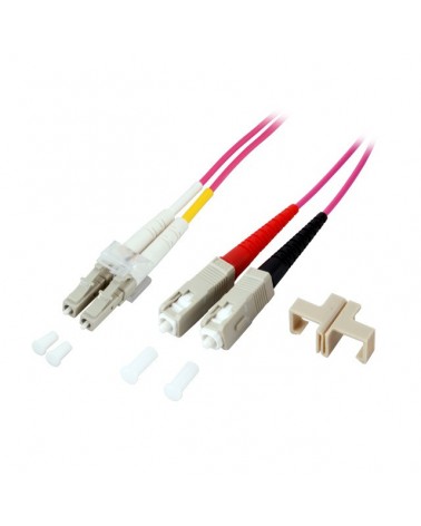 icecat_EFB Elektronik LC-SC 50 125µ câble de fibre optique 1 m OM4 Rose