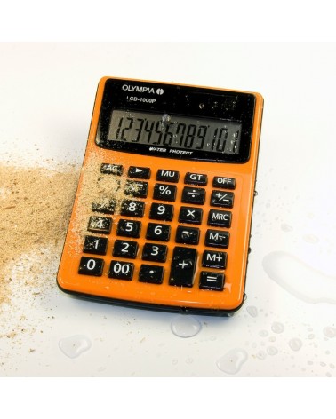 icecat_Olympia LCD 1000P calculatrice Bureau Calculatrice basique Noir, Orange