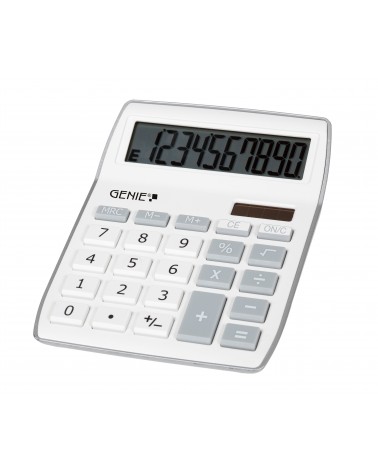 icecat_Genie 840 S calcolatrice Desktop Calcolatrice con display Grigio, Bianco