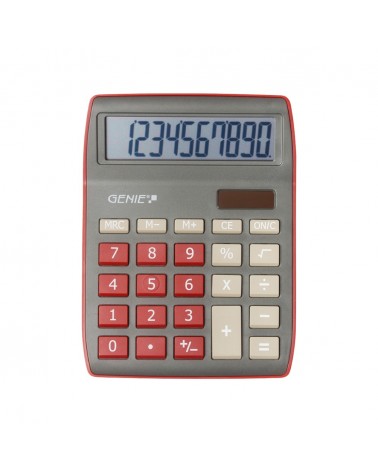 icecat_Genie 840 DR calculadora Escritorio Pantalla de calculadora Rojo