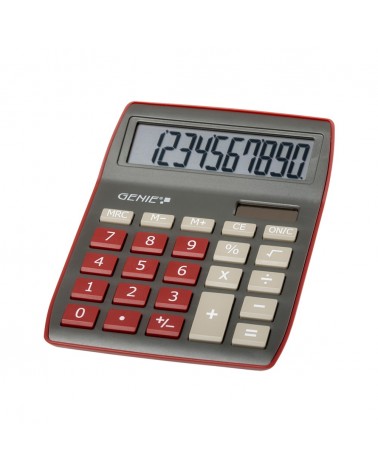 icecat_Genie 840 DR calculadora Escritorio Pantalla de calculadora Rojo