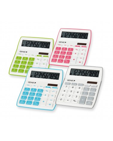 icecat_Genie 840 G calculadora Escritorio Pantalla de calculadora Verde, Blanco