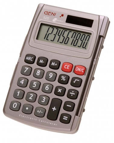 icecat_Genie 520 calculadora Bolsillo Pantalla de calculadora Gris