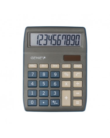 icecat_Genie 840 DB calculadora Escritorio Pantalla de calculadora Azul, Gris