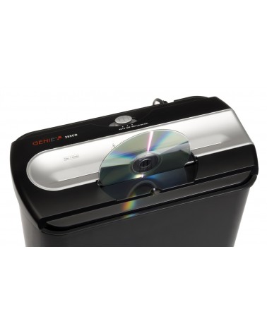 icecat_Genie 255 CD triturador de papel Corte en tiras 74 dB 22 cm Negro, Plata