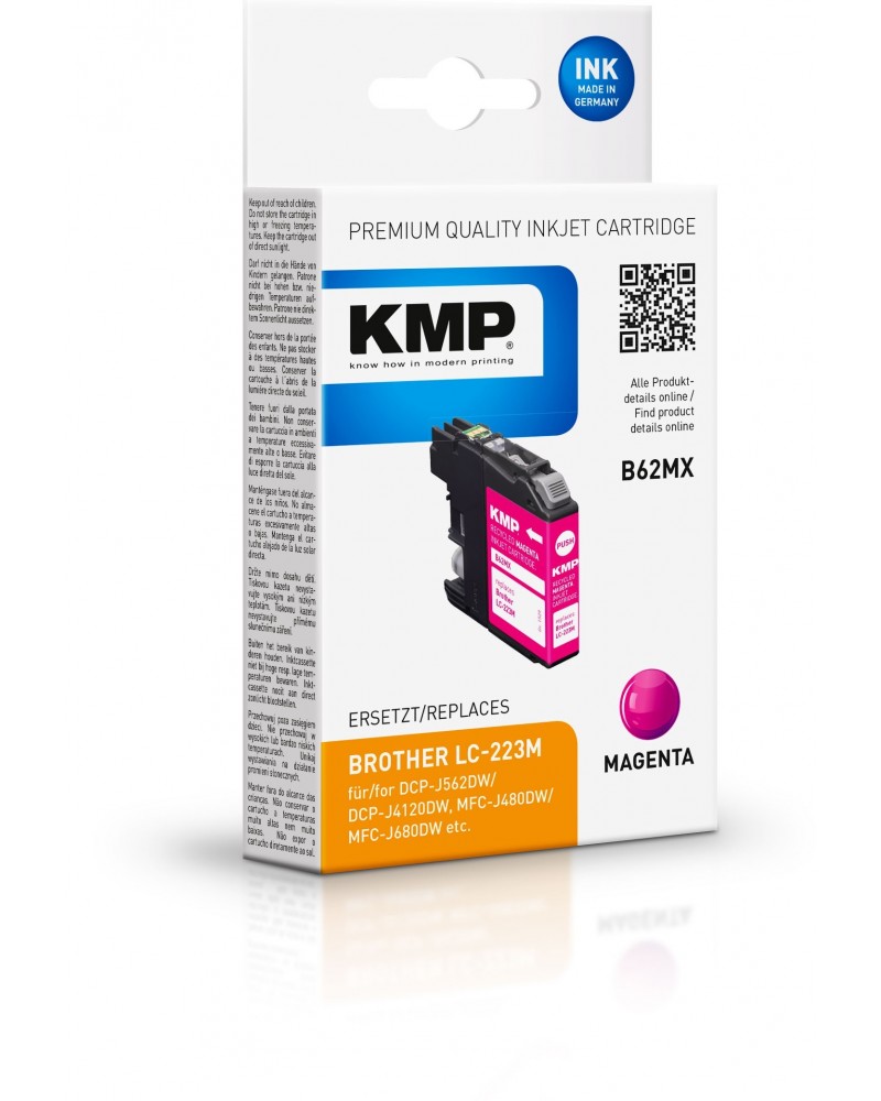 icecat_KMP B62MX inkoustová náplň 1 kusů Kompatibilní Purpurová