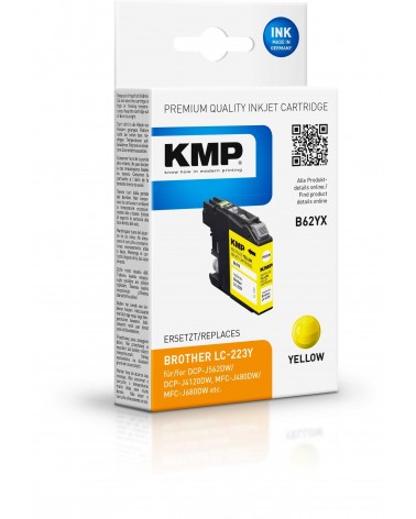 icecat_KMP B62YX inkoustová náplň 1 kusů Kompatibilní Žlutá