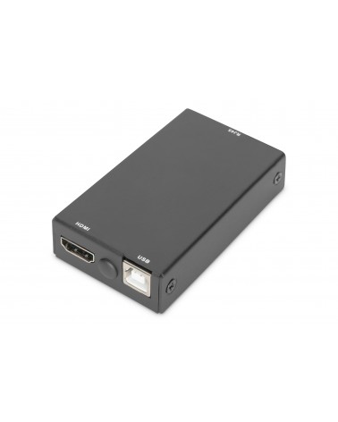 icecat_Digitus DS-51203 adaptér k video kabelům RJ-45 HDMI + USB Černá