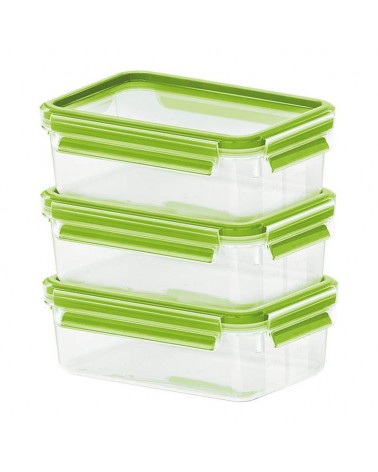 icecat_EMSA CLIP & CLOSE Rectangular Caja 0,55 L Verde, Transparente 3 pieza(s)