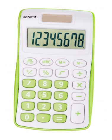 icecat_Genie 120 G calculadora Bolsillo Pantalla de calculadora Verde, Blanco