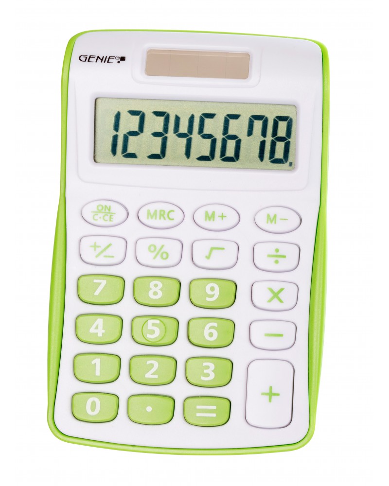 icecat_Genie 120 G calculator Pocket Display Green, White