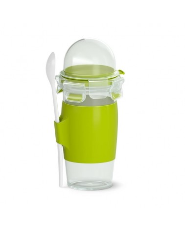 icecat_EMSA CLIP & GO Boîte de rangement alimentaire 0,45 L Plastique Vert, Transparent 1 pièce(s)