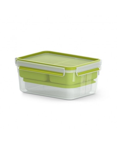 icecat_EMSA CLIP & GO XL Boîte de rangement alimentaire 2,3 L Vert, Transparent 1 pièce(s)