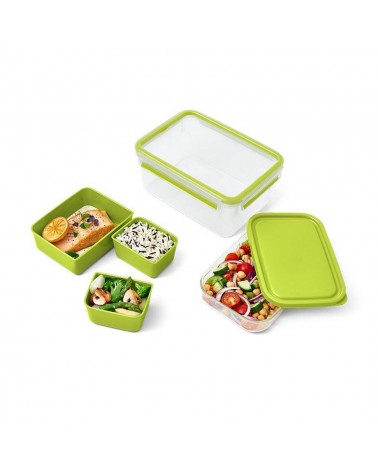 icecat_EMSA CLIP & GO XL Boîte de rangement alimentaire 2,3 L Vert, Transparent 1 pièce(s)