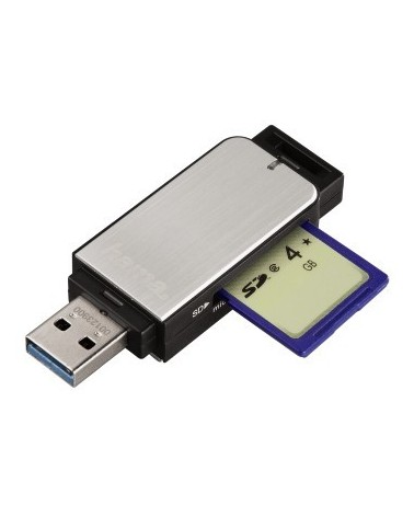 icecat_Hama 123900 čtečka karet USB 3.2 Gen 1 (3.1 Gen 1) Černá, Stříbrná