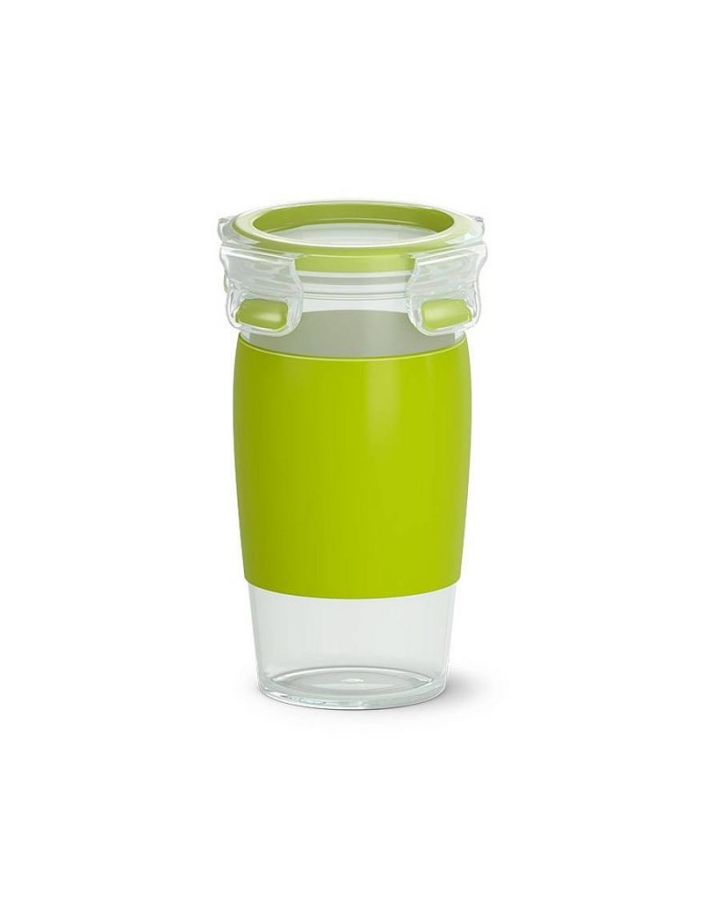 icecat_EMSA CLIP & GO Boîte de rangement alimentaire 0,45 L Plastique Vert, Transparent 1 pièce(s)