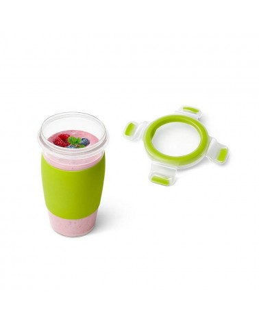 icecat_EMSA CLIP & GO Boîte de rangement alimentaire 0,45 L Plastique Vert, Transparent 1 pièce(s)