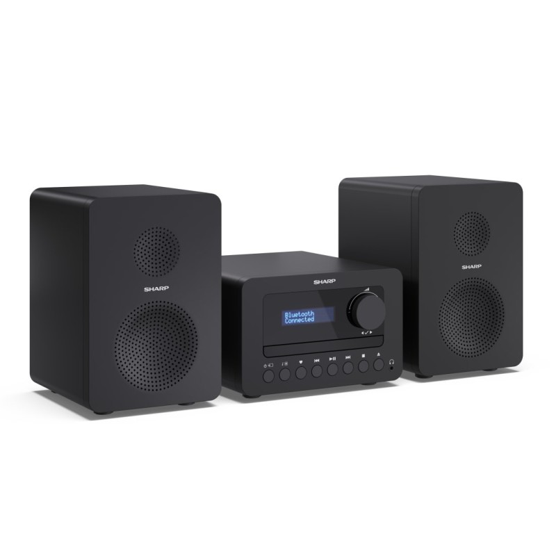 icecat_Sharp TOKYO DAB+ HI-FI Micro System Microcadena de música para uso doméstico 40 W Negro