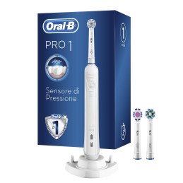 icecat_Oral-B PRO 80316670 Elektrische Zahnbürste Erwachsener Rotierende-vibrierende Zahnbürste Weiß