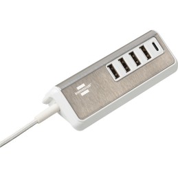 icecat_Brennenstuhl 1508230 mobile device charger Universal Stainless steel, White AC Indoor