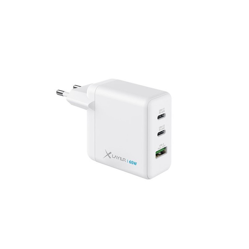 icecat_XLayer 219587 chargeur d'appareils mobiles Ordinateur portable, Smartphone Blanc Secteur Charge rapide Intérieure