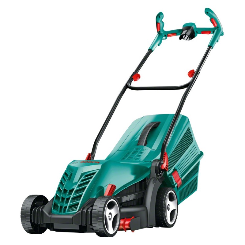 icecat_Bosch ARM 37 lawn mower Push lawn mower AC Black, Cyan, Red