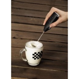 icecat_Xavax 00111106 espumador para leche Espumador de leche de mano Negro, Acero inoxidable