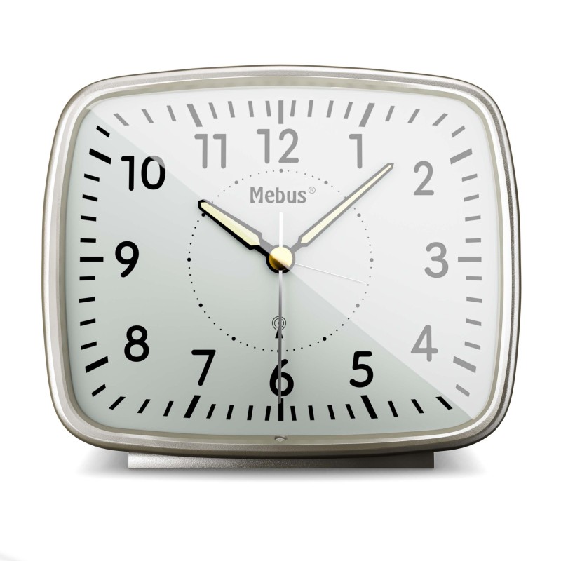 icecat_Mebus Radio Reloj despertador digital Plata, Blanco