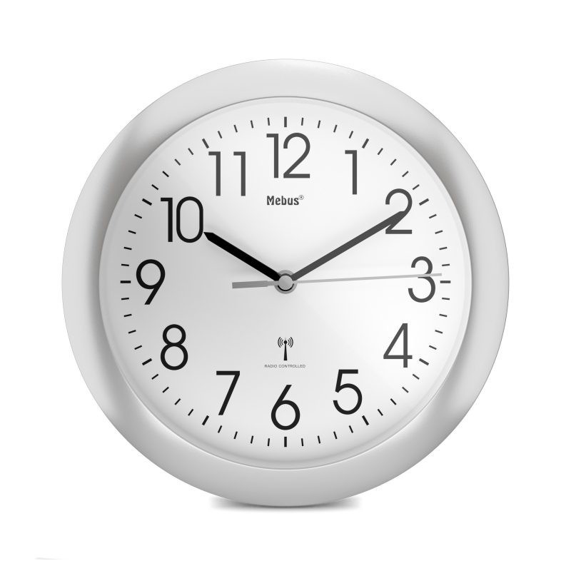 icecat_Mebus 52451 wall table clock Digital clock Rotondo Bianco