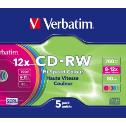 icecat_Verbatim CD-RW Colour 12x 700 MB 5 pz