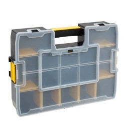 icecat_Stanley CUBIX 1-94-745 pieza pequeña y caja de herramientas Caja para piezas pequeñas Negro, Transparente, Amarillo