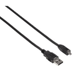 icecat_Hama USB 2.0 Cable, 1.8m USB kabel 1,8 m USB A Černá