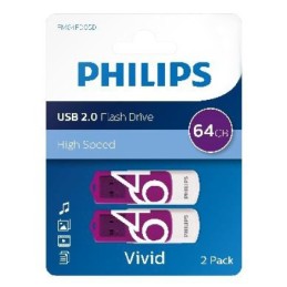 icecat_Philips FM64FD05D USB flash drive 64 GB USB Type-A 2.0 Purple, White