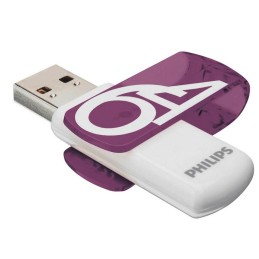 icecat_Philips FM64FD05D USB paměť 64 GB USB Typ-A 2.0 Purpurová, Bílá