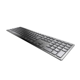 icecat_CHERRY KW 9100 SLIM keyboard RF Wireless + Bluetooth QWERTZ German Black