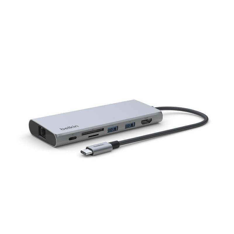 icecat_Belkin INC009BTSGY dokovací stanice replikátor portů USB typu C Stříbrná