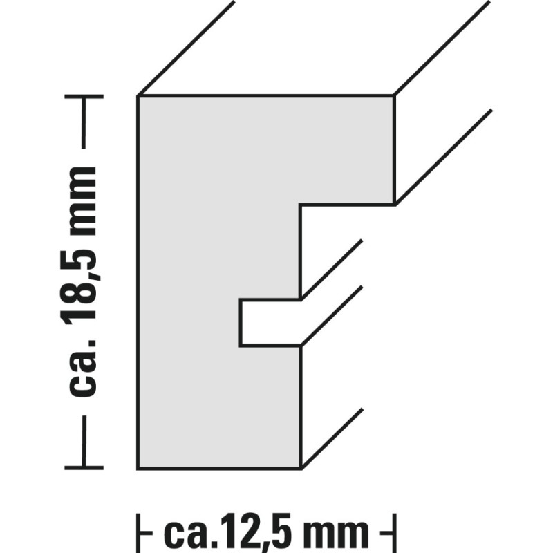 icecat_Hama Waves Einzelbilderrahmen Graubraun