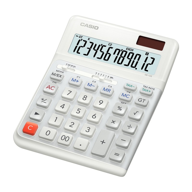 icecat_Casio DE-12E-WE calculatrice Bureau Calculatrice basique Blanc